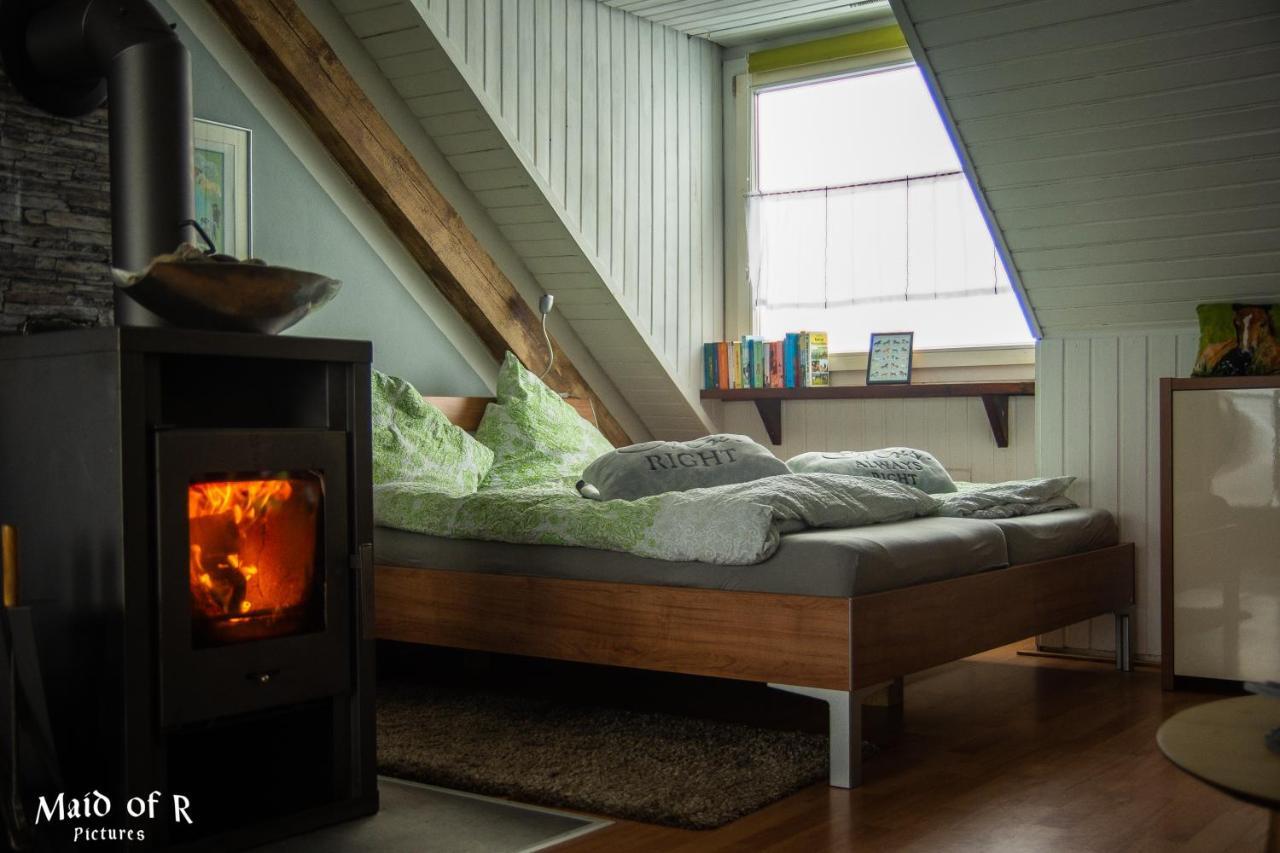 Hof Vierzehnender Im Hohen Venn - 70Qm Fachwerk-Studio - Grosses Wohn-Schlafzimmer Mit Dachterrasse Und Kaminofen - Separate Kueche - Perfekt Fuer Paare - Monschau - Eifel - Hunde Willkommen - Islandpferde Ngoại thất bức ảnh