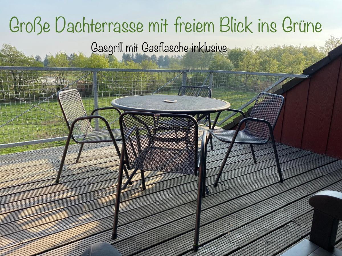 Hof Vierzehnender Im Hohen Venn - 70Qm Fachwerk-Studio - Grosses Wohn-Schlafzimmer Mit Dachterrasse Und Kaminofen - Separate Kueche - Perfekt Fuer Paare - Monschau - Eifel - Hunde Willkommen - Islandpferde Ngoại thất bức ảnh