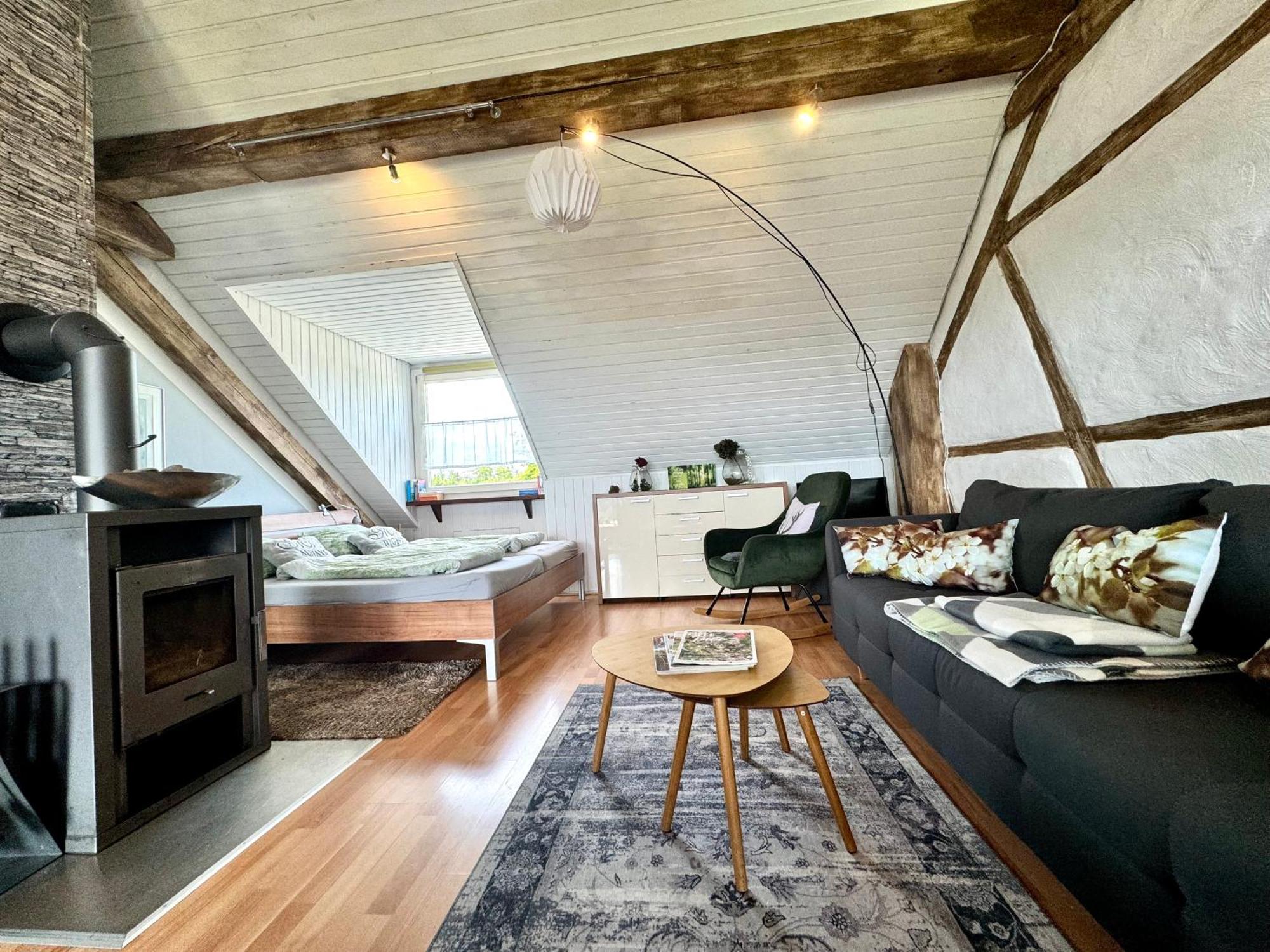 Hof Vierzehnender Im Hohen Venn - 70Qm Fachwerk-Studio - Grosses Wohn-Schlafzimmer Mit Dachterrasse Und Kaminofen - Separate Kueche - Perfekt Fuer Paare - Monschau - Eifel - Hunde Willkommen - Islandpferde Ngoại thất bức ảnh